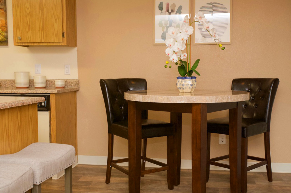 This Living, kitchen, dining 11 photo can be viewed in person at the Walnut Village Apartments, so make a reservation and stop in today.